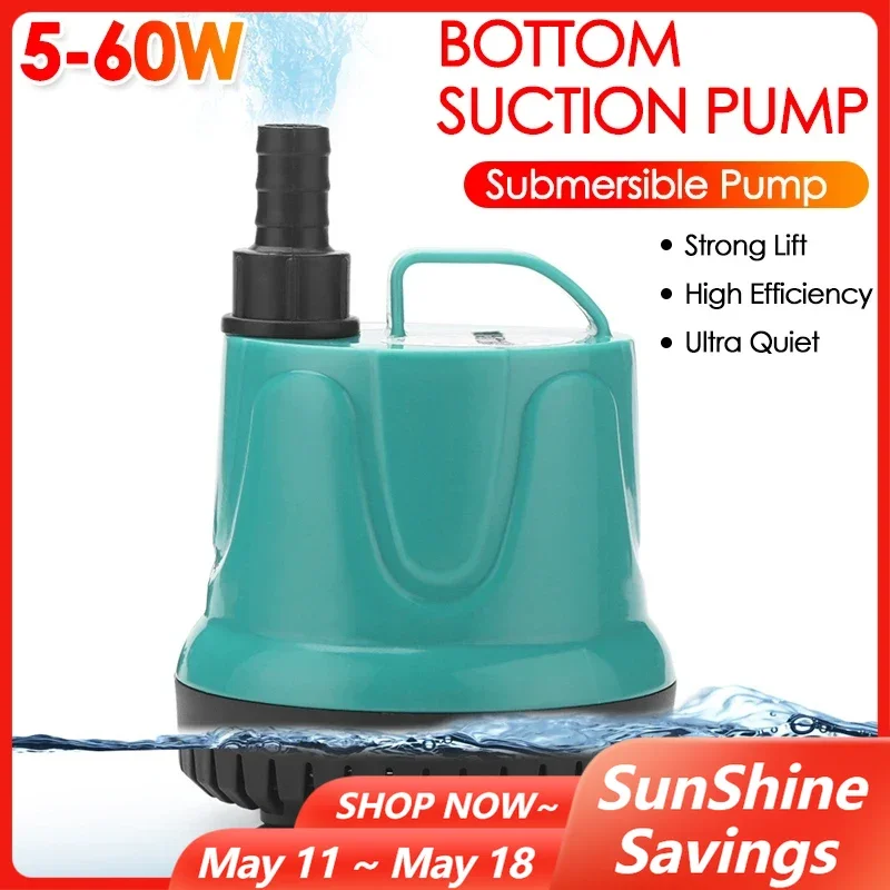 5/8/18/25/40/60W Fish Tank Submersible Water Pump Aquarium Circulating Pump Filter Bottom Suction Pump 220-240V
5/8/18/25/40/60W Fish Tank Submersible Water Pump Aquarium Circulating Pump Filter Bottom Suction Pump 220-240V