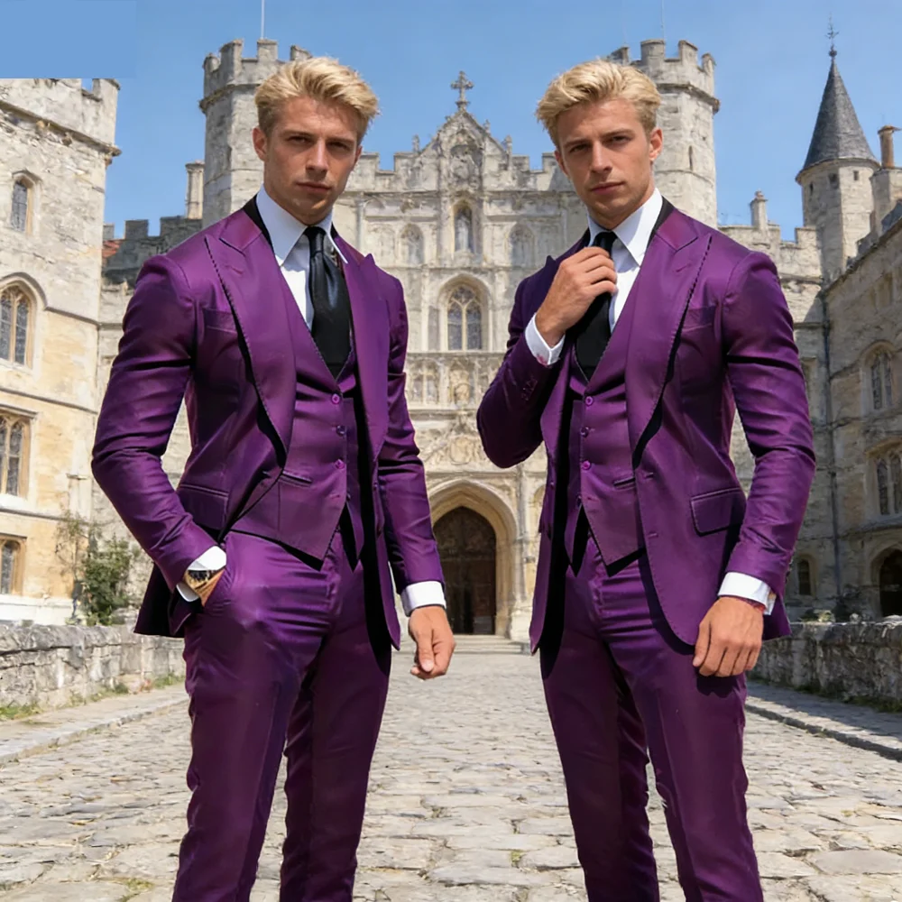 Мужской формальный костюм-тройка (пиджак с острыми лацканами, жилет, брюки) – модный деловой костюм для свадьбы, вечеринки, жениха
Мужской формальный костюм-тройка (пиджак с острыми лацканами, жилет, брюки) – модный деловой костюм для свадьбы, вечеринки, жениха