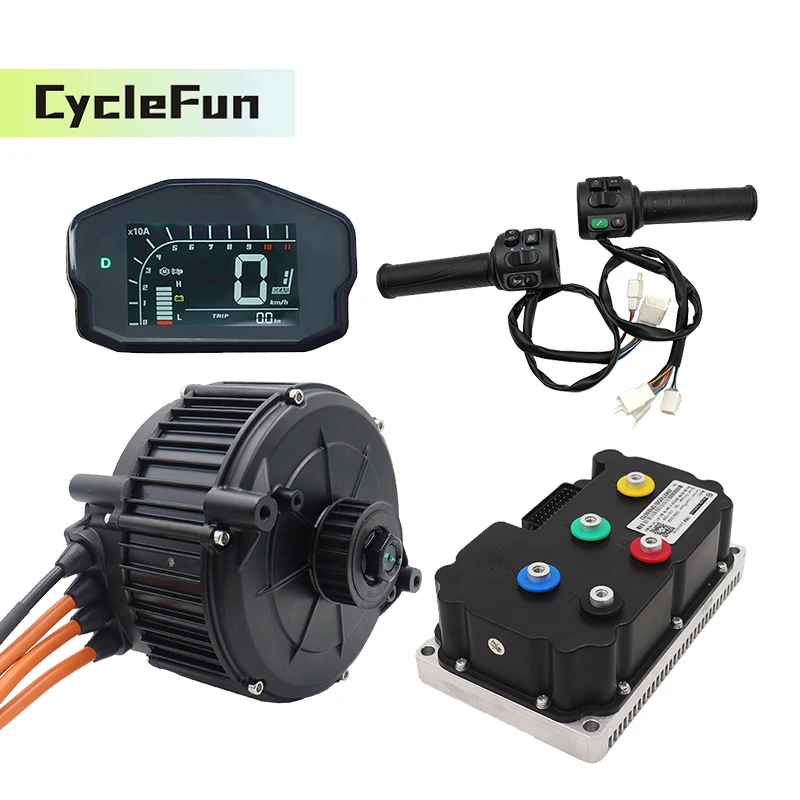 Комплект центрального двигателя QS165 5000 Вт (пиковая мощность 10000 Вт) 6500 об/мин с контроллером FarDriver ND72530, дисплеем DKD и ручкой газа для Sur-ron Light Bee
Комплект центрального двигателя QS165 5000 Вт (пиковая мощность 10000 Вт) 6500 об/мин с контроллером FarDriver ND72530, дисплеем DKD и ручкой газа для Sur-ron Light Bee