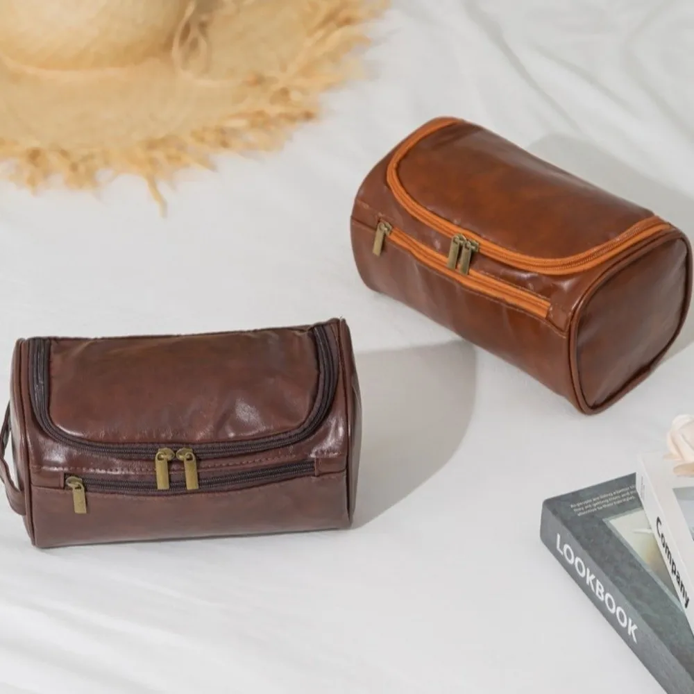 PU Leather Travel Wash Bag Waterproof Multi-layer Hanging Toiletry Bag Organizer Large Capacity Cosmetic Makeup Bag Outdoor
PU Leather Travel Wash Bag Waterproof Multi-layer Hanging Toiletry Bag Organizer Large Capacity Cosmetic Makeup Bag Outdoor
