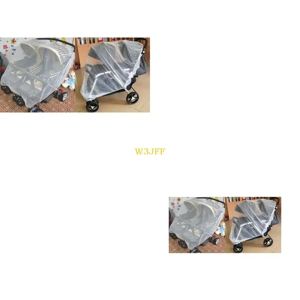 W3JF Protective Insect Net for Double Stroller Mosquito Net Bassinet Sun-Cover Double Joggers Mesh Netting Baby Travel Gear
W3JF Protective Insect Net for Double Stroller Mosquito Net Bassinet Sun-Cover Double Joggers Mesh Netting Baby Travel Gear