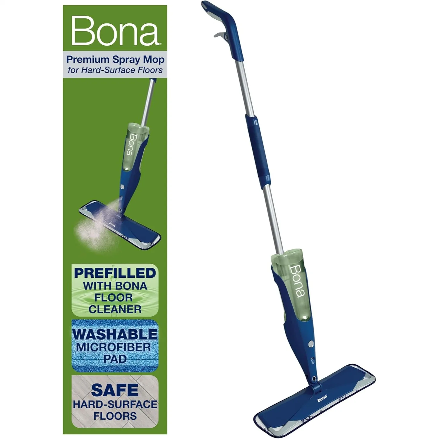 Multi-Surface Floor Spray Mop for Stone, Tile, Laminate, Vinyl - Includes Cleaning Solution & Machine Washable Microfiber Pad
Multi-Surface Floor Spray Mop for Stone, Tile, Laminate, Vinyl - Includes Cleaning Solution & Machine Washable Microfiber Pad