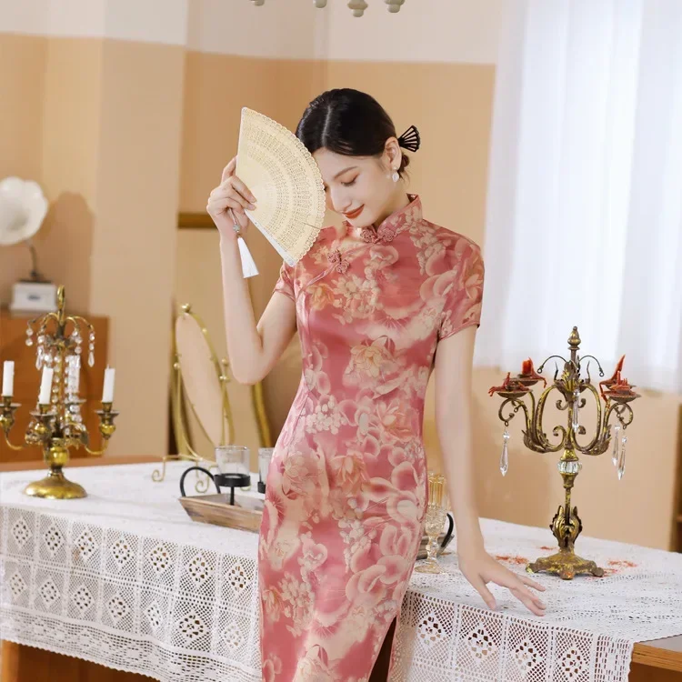 New Summer Vintage Dress For Women Fashion Streetwear Casual Elegant Ethnic Style Chinese Style Cheongsam Bodycon Dress Y2k
New Summer Vintage Dress For Women Fashion Streetwear Casual Elegant Ethnic Style Chinese Style Cheongsam Bodycon Dress Y2k