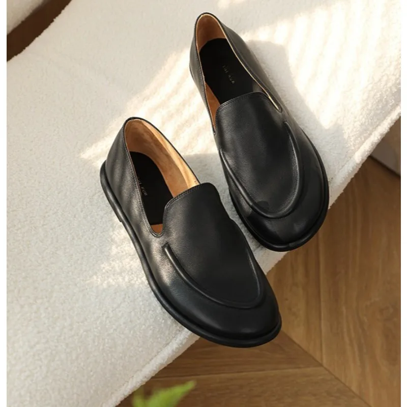 Женские весенние туфли без шнуровки с круглым носком на одну ногу, женские кожаные мягкие туфли на плоской подошве, женские лоферы
Женские весенние туфли без шнуровки с круглым носком на одну ногу, женские кожаные мягкие туфли на плоской подошве, женские лоферы