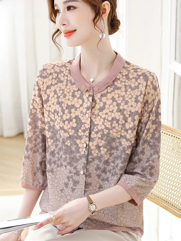 Весенне-летняя трикотажная футболка для женщин среднего возраста, модная тонкая верхняя одежда, кардиган, свободный крой, круглый деталь на пуговицах
Весенне-летняя трикотажная футболка для женщин среднего возраста, модная тонкая верхняя одежда, кардиган, свободный крой, круглый деталь на пуговицах