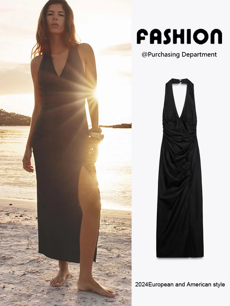Summer New Arrival Women's Midi Dr Slimming Waist Mix Spandex Pleated Long Gown for Par Pure Color Casual Wear
Summer New Arrival Women's Midi Dr Slimming Waist Mix Spandex Pleated Long Gown for Par Pure Color Casual Wear