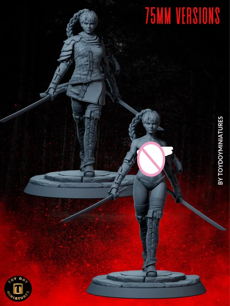 1/24 Scale Resin figurine Assassin Girl Nsfw figure Model Kit DIY 75mm Height Unassembled Unpainted Sculpture toys
1/24 Scale Resin figurine Assassin Girl Nsfw figure Model Kit DIY 75mm Height Unassembled Unpainted Sculpture toys