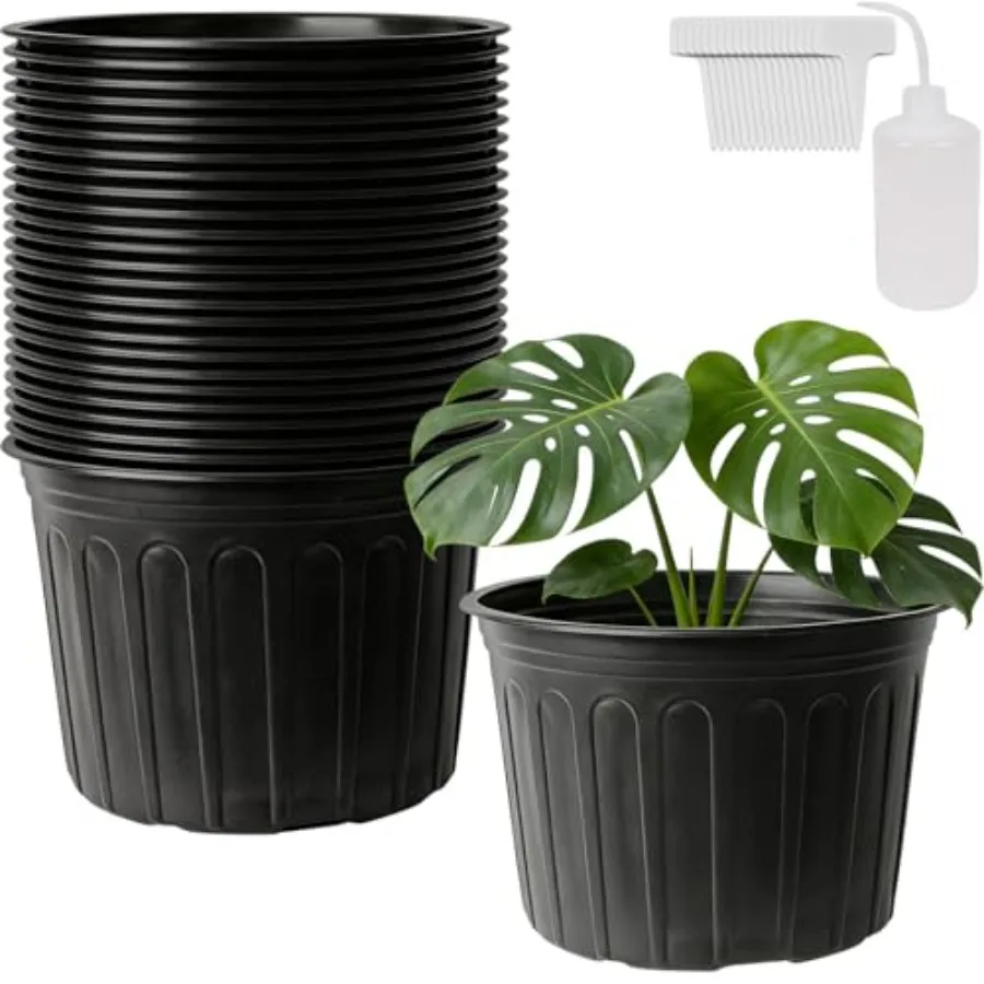 Indoor/Outdoor 5-Gallon Flexible Plastic Plant Pots, 12.8 Inch, Thickened Soft Nursery Containers for Seed Starting, Seedlings,
Indoor/Outdoor 5-Gallon Flexible Plastic Plant Pots, 12.8 Inch, Thickened Soft Nursery Containers for Seed Starting, Seedlings,