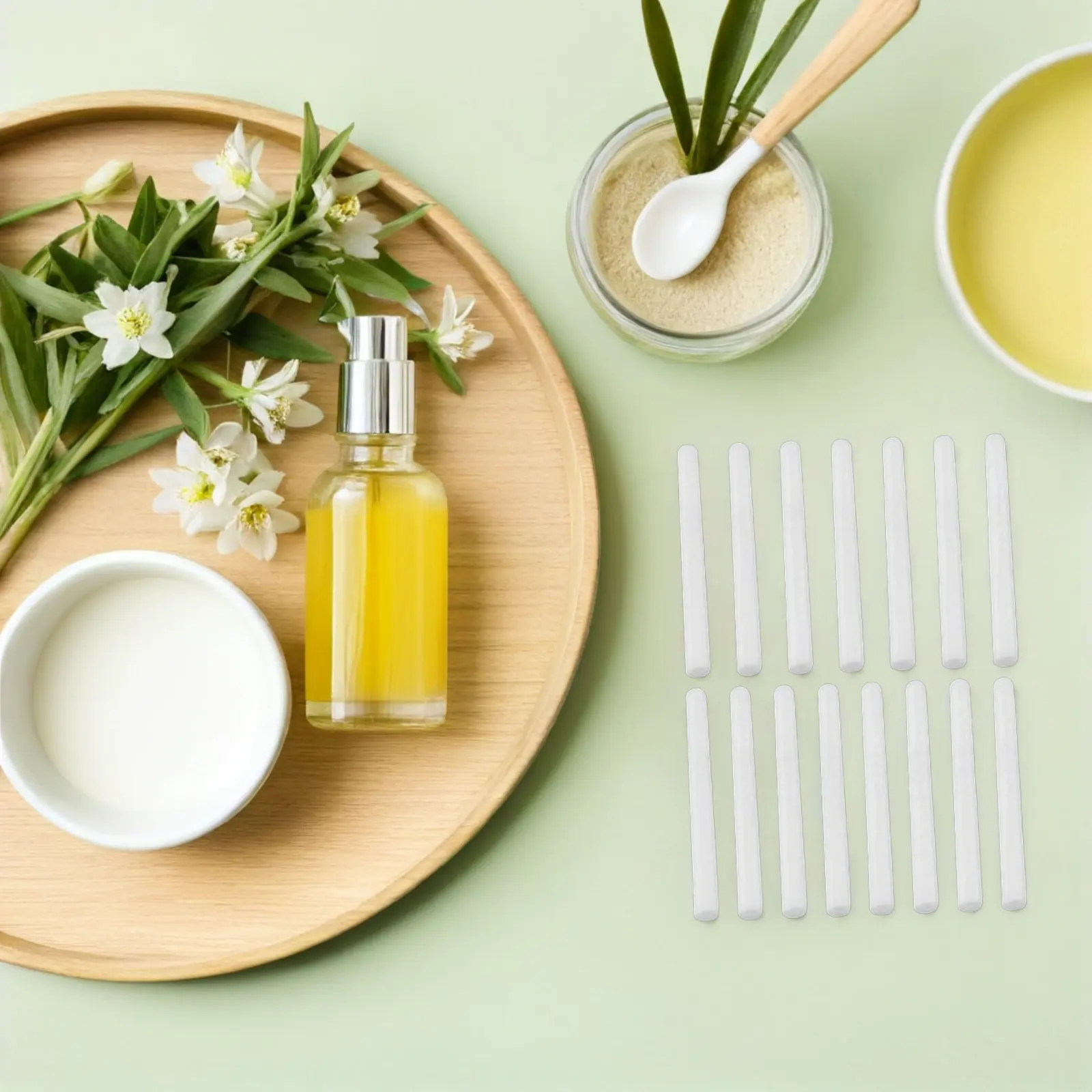 15Pcs Aroma Fiber Cotton Sticks Strong Water Absorption Aroma Diffuser Sticks Essential Oil Diffusing Rods for Home Office
15Pcs Aroma Fiber Cotton Sticks Strong Water Absorption Aroma Diffuser Sticks Essential Oil Diffusing Rods for Home Office
