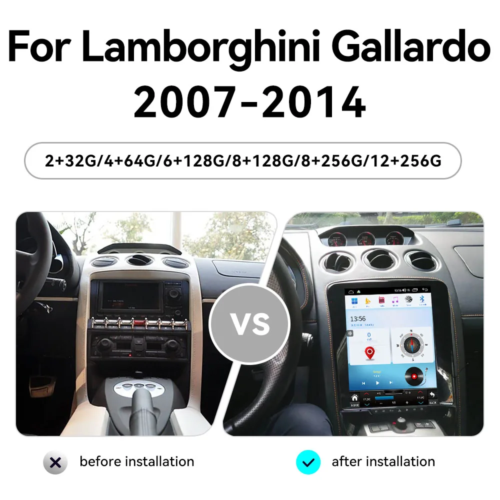 Сенсорный экран Android 14, автомобильная мультимедийная магнитола для Lamborghini Gallardo 2007-2014, GPS-навигация, аудиосистема, головное устройство
Сенсорный экран Android 14, автомобильная мультимедийная магнитола для Lamborghini Gallardo 2007-2014, GPS-навигация, аудиосистема, головное устройство