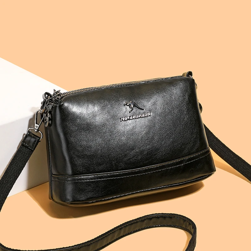 Fashionable and versatile soft leather messenger bag, new style casual and commuting small square bag
Fashionable and versatile soft leather messenger bag, new style casual and commuting small square bag