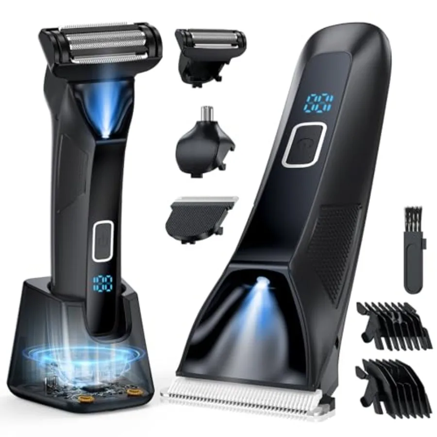 Manscape Body Hair Trimmer for Men 3-in-1 IPX7 Waterproof Groin and Ball Shaver Electric Razor Mens Grooming Kit Rechargeable C
Manscape Body Hair Trimmer for Men 3-in-1 IPX7 Waterproof Groin and Ball Shaver Electric Razor Mens Grooming Kit Rechargeable C
