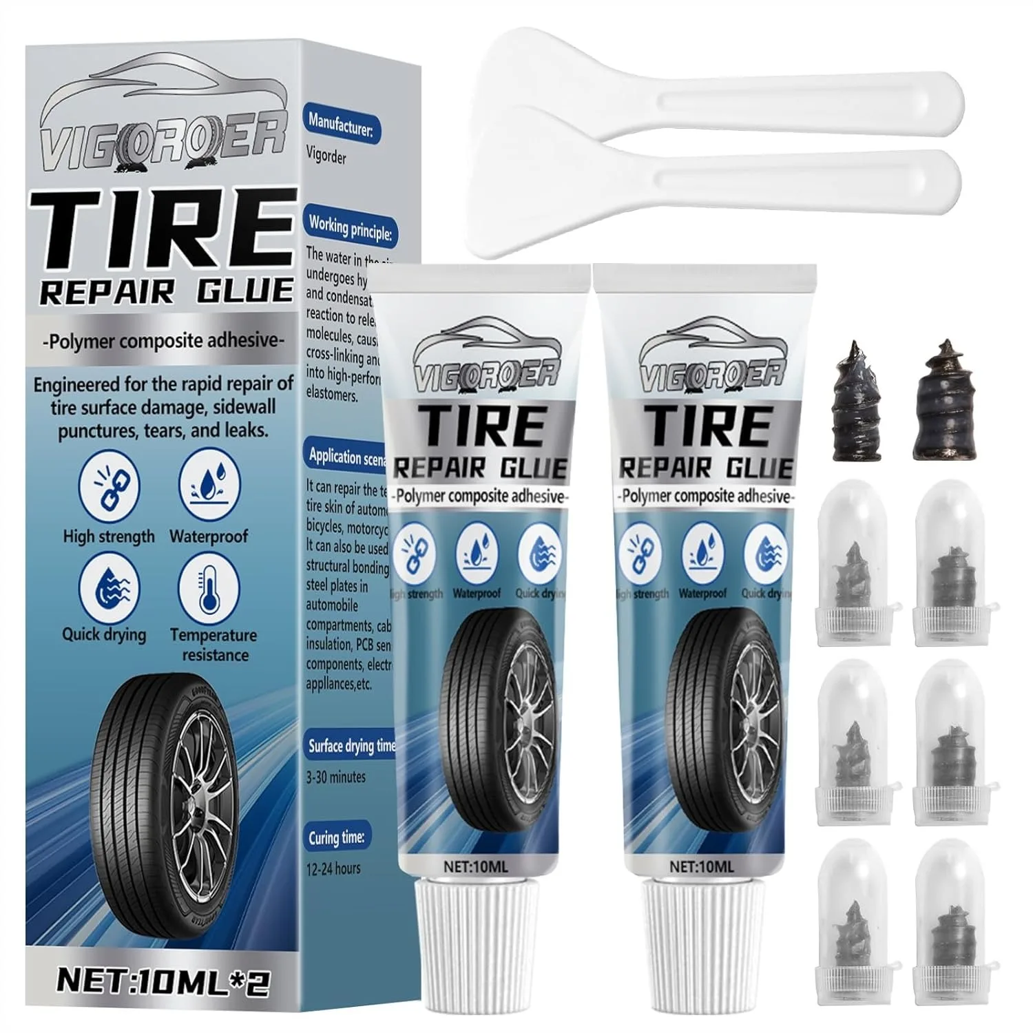 Tire Repair Glue for Car Motorcycle Bike Off-Road Truck Tractor 20ml Black Rubber Cement
Tire Repair Glue for Car Motorcycle Bike Off-Road Truck Tractor 20ml Black Rubber Cement