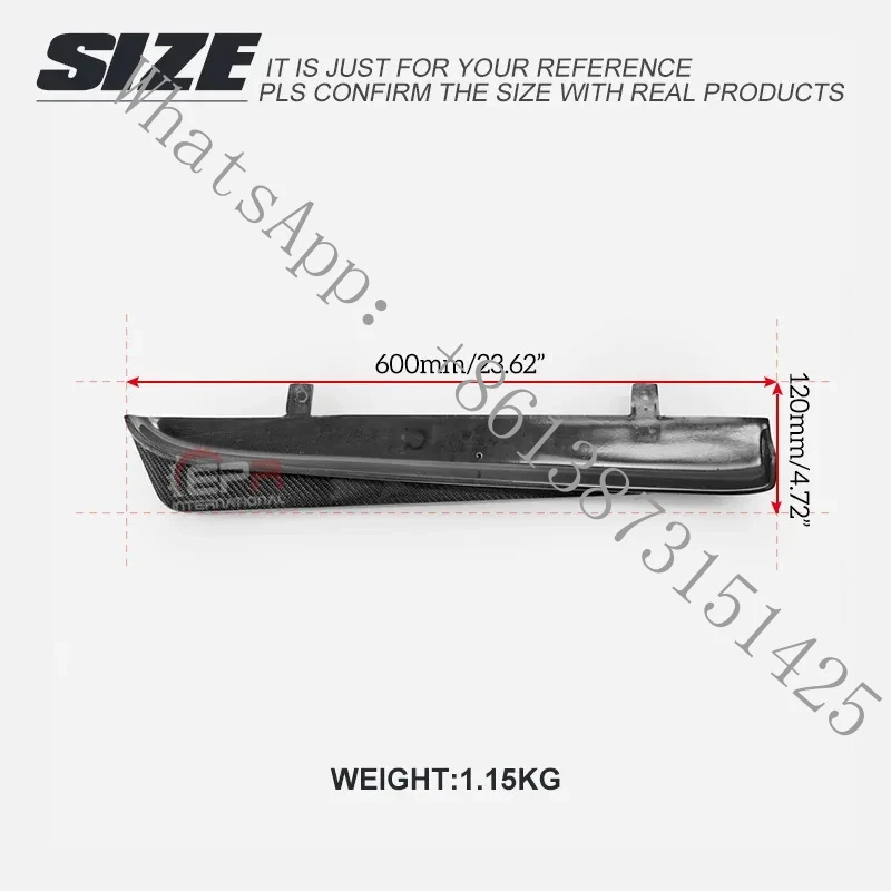 Suitable Skyline R34 GTT 4-Door 3K Twill Carbon Fiber Rear Bumper Corner Cover Lip Small Surround Non-Destructive Ins
Suitable Skyline R34 GTT 4-Door 3K Twill Carbon Fiber Rear Bumper Corner Cover Lip Small Surround Non-Destructive Ins