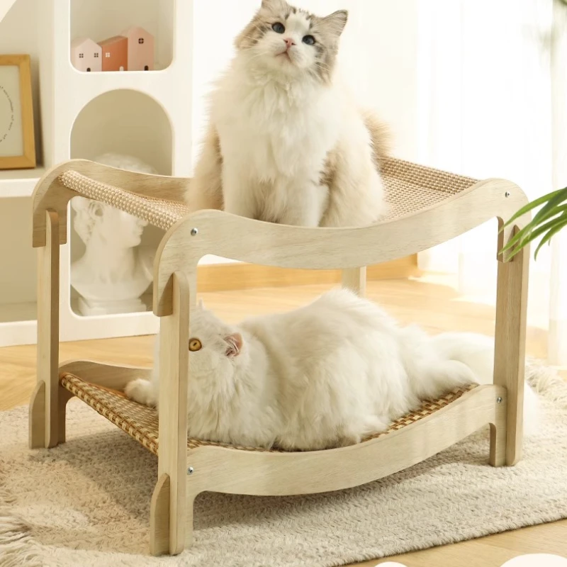 Cool 2 Layers Cat Bed Multifunctional Scratching Board Catnip Non-Slip Base Cat Hammock Suitable for Indoor Cats All Seasons
Cool 2 Layers Cat Bed Multifunctional Scratching Board Catnip Non-Slip Base Cat Hammock Suitable for Indoor Cats All Seasons