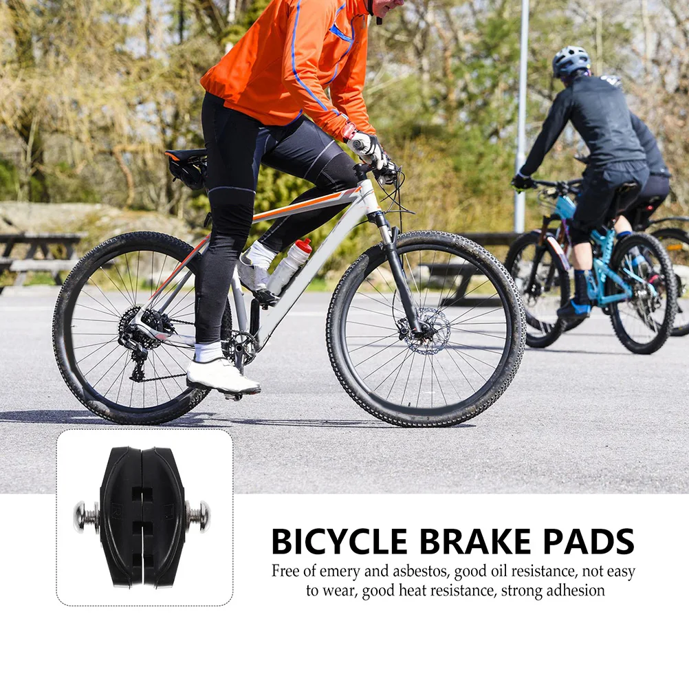 2Pairs Bike Brake Pads Cycling Disc Brake Block High Heat Dissipation Wear Resistant Replaceable for Mountain Road Bike Cycling
2Pairs Bike Brake Pads Cycling Disc Brake Block High Heat Dissipation Wear Resistant Replaceable for Mountain Road Bike Cycling