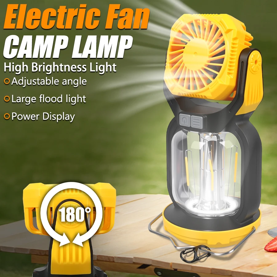 Portable Fan Light with 5 Lighting Modes Strong Wind Power Lamp with Hanging Hook Type-C Charging for Outdoor Camping Fan Light
Portable Fan Light with 5 Lighting Modes Strong Wind Power Lamp with Hanging Hook Type-C Charging for Outdoor Camping Fan Light
