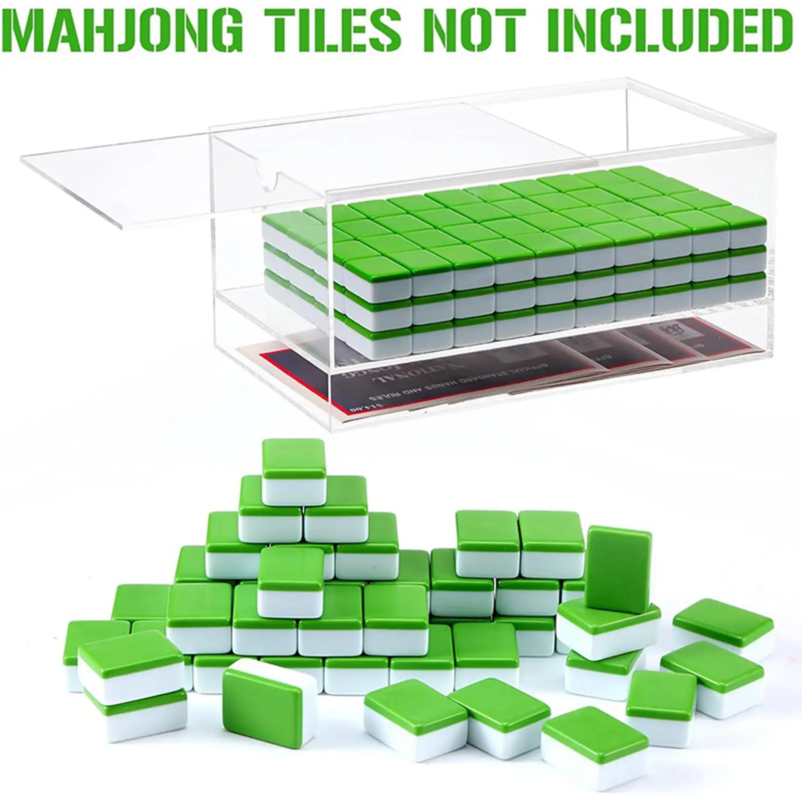 Transparent Mahjong Case Acrylic Display Box for Board Game Tiles American Mahjong and Playing Cards Collection
Transparent Mahjong Case Acrylic Display Box for Board Game Tiles American Mahjong and Playing Cards Collection