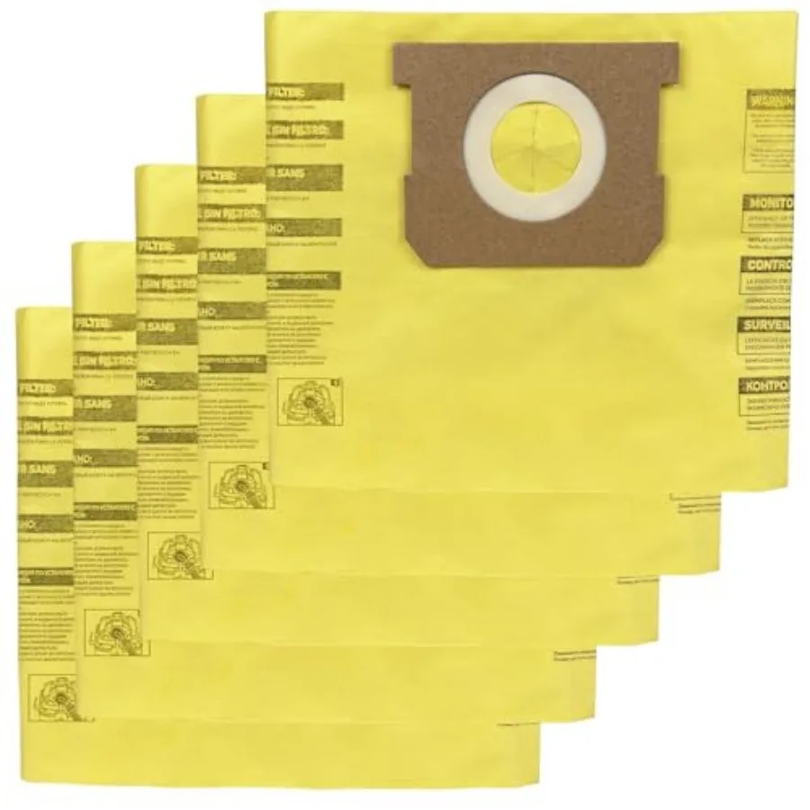 91964 Type D Vacuum Filter Bags Compatible with Shop-Vac 4 Gallon Vacuum, Replacement 9196400 9196433 High Efficiency Dust Coll
91964 Type D Vacuum Filter Bags Compatible with Shop-Vac 4 Gallon Vacuum, Replacement 9196400 9196433 High Efficiency Dust Coll