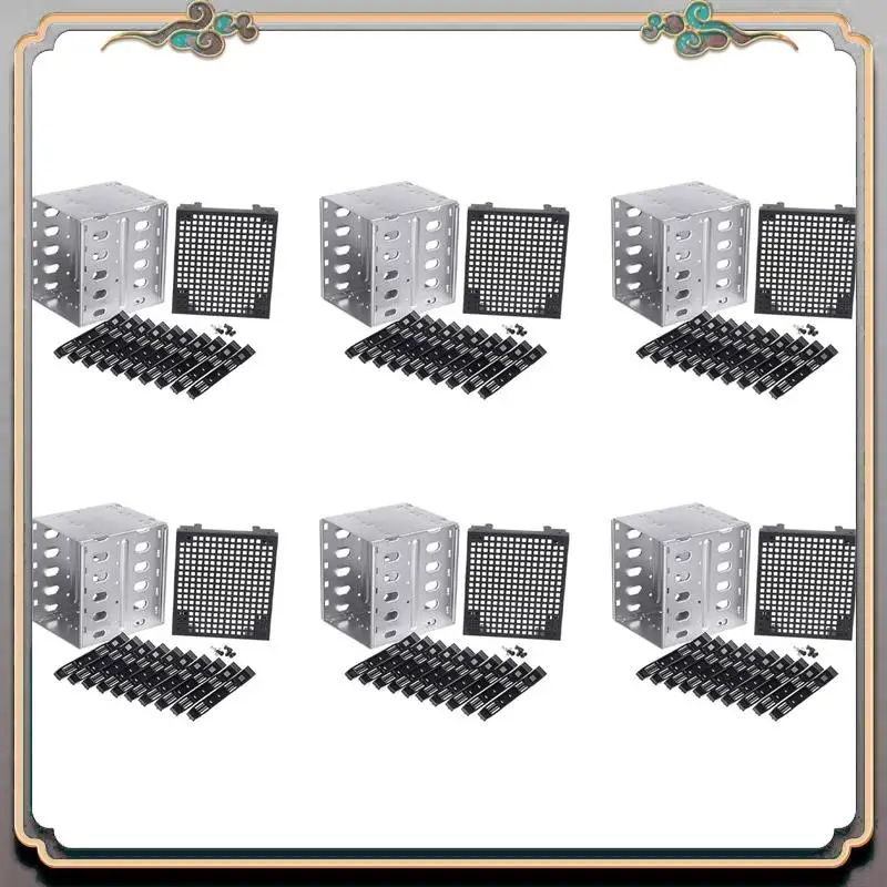 A46M-6Pcs 5.25 Inch To 5 X 3.5 Inch SATA HDD Cage Rack Hard Drive Disk Enclosure Harddrive Disk Tray Caddy Adapter
A46M-6Pcs 5.25 Inch To 5 X 3.5 Inch SATA HDD Cage Rack Hard Drive Disk Enclosure Harddrive Disk Tray Caddy Adapter