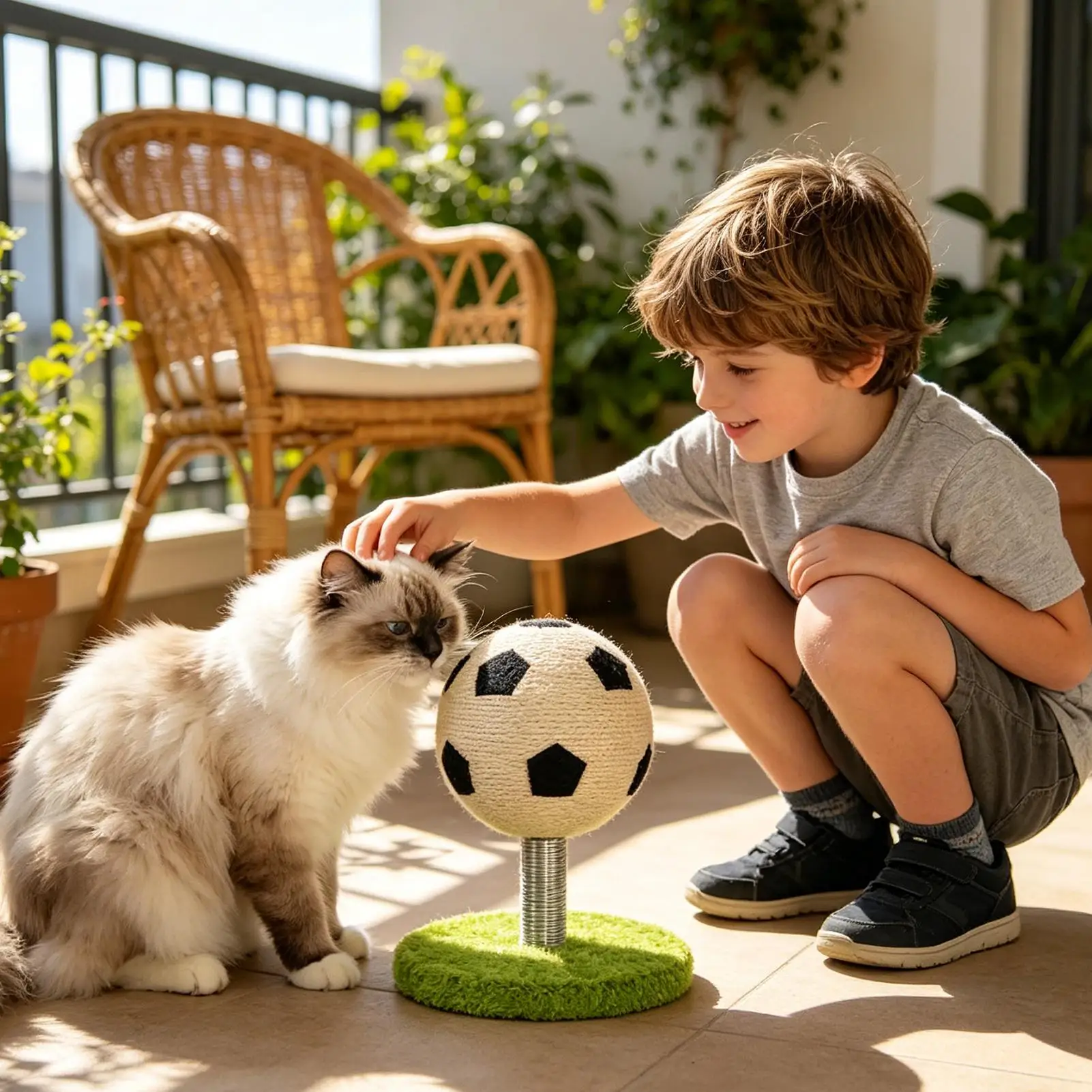 Interactive Cat Scratcher Pet Scratching Soccer Toy Kitten Entertainment Ball For Stress Relief Entertainment Indoor Outdoor
Interactive Cat Scratcher Pet Scratching Soccer Toy Kitten Entertainment Ball For Stress Relief Entertainment Indoor Outdoor