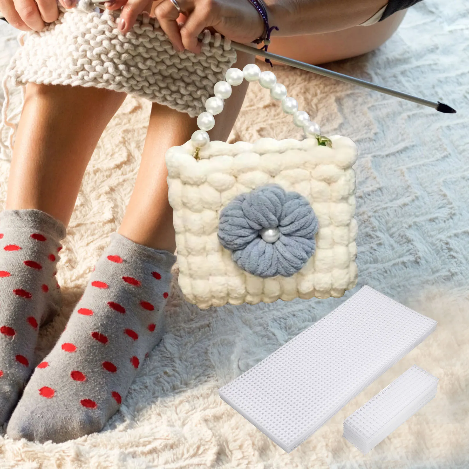 10pcs Knitting Mesh Sheets Diy Bag Material Shatter-Proof Durable -Out Holes For Crochet Sewing Craft Projects Bag Diy
10pcs Knitting Mesh Sheets Diy Bag Material Shatter-Proof Durable -Out Holes For Crochet Sewing Craft Projects Bag Diy