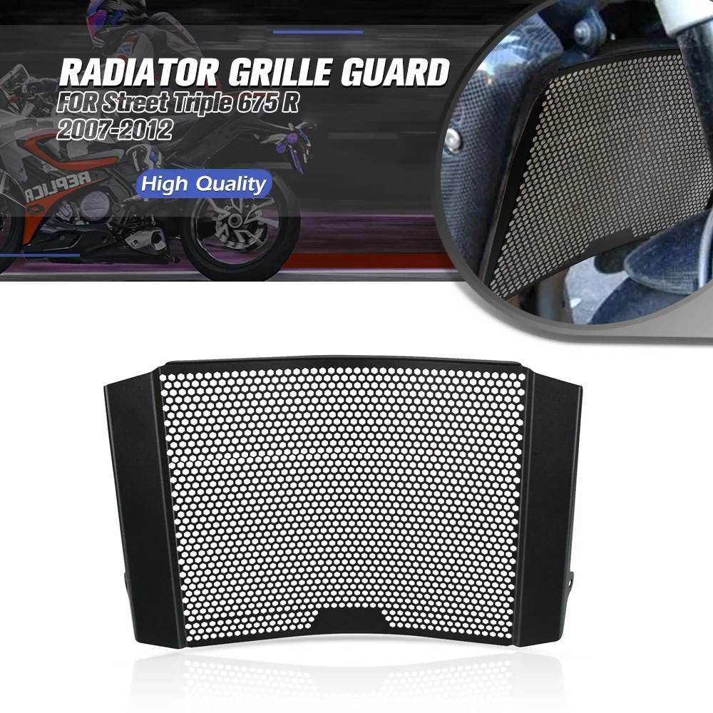 FOR Street Triple 675 R 2007-2008-2009-2011-2012 Accessories CNC Motorcycle Radiator Grille Guard Cover Parts Street Triple R
FOR Street Triple 675 R 2007-2008-2009-2011-2012 Accessories CNC Motorcycle Radiator Grille Guard Cover Parts Street Triple R