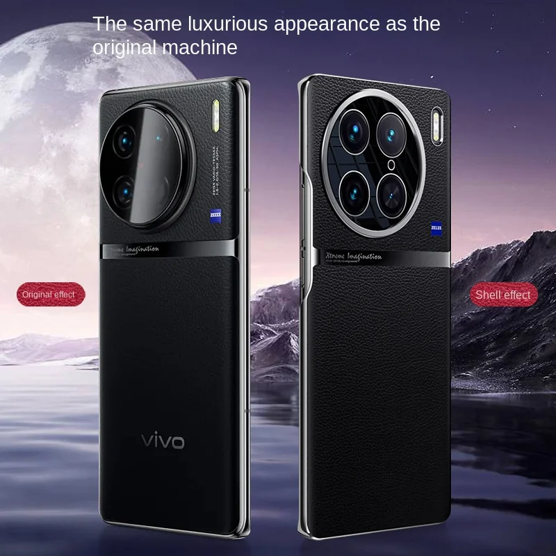 Luxury PU Leather Camera Protection Back Cover, Hard Electroplated Frame, Fall Prevention Phone Case For VIVO X90 Pro, X90 Pro+
Luxury PU Leather Camera Protection Back Cover, Hard Electroplated Frame, Fall Prevention Phone Case For VIVO X90 Pro, X90 Pro+