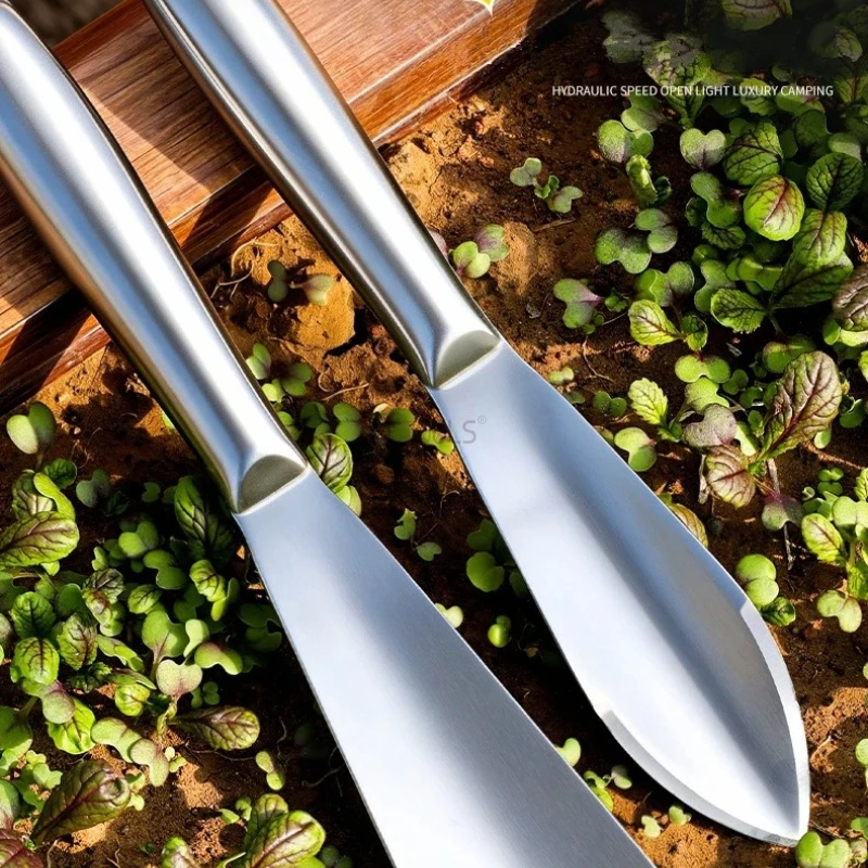 Stainless Steel Shovel Integrated Gardening Flower Planting Tool Digging Soil and Wild Vegetables Household Iron Shovel Artifact
Stainless Steel Shovel Integrated Gardening Flower Planting Tool Digging Soil and Wild Vegetables Household Iron Shovel Artifact