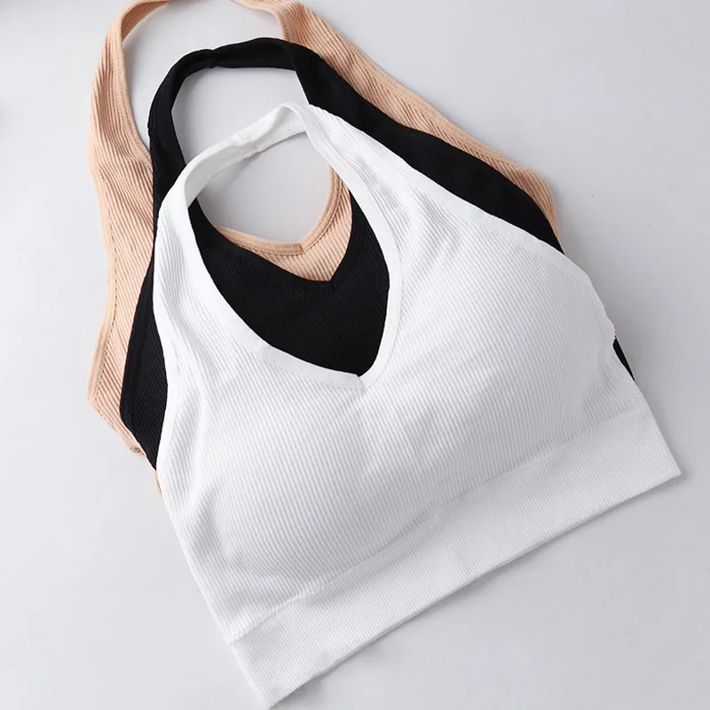 Sexy Sport Bras for Women Summer Halter Backless Bralette Wire Free Bra Solid Shockproof Brassiere Lingerie
Sexy Sport Bras for Women Summer Halter Backless Bralette Wire Free Bra Solid Shockproof Brassiere Lingerie