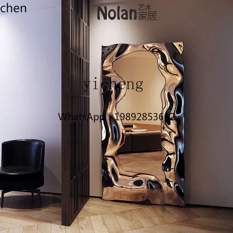 Z30- light luxury electroplated mirror glass fiber reinforced plastic silver full body wall hanging decoration floor entrance
Z30- light luxury electroplated mirror glass fiber reinforced plastic silver full body wall hanging decoration floor entrance