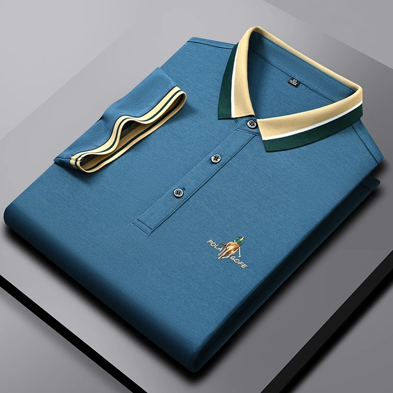 Brand embroidered logo short sleeve polo shirt men's 2023 summer new Korean fashion casual T-shirt Lapel top high end men's wear
Brand embroidered logo short sleeve polo shirt men's 2023 summer new Korean fashion casual T-shirt Lapel top high end men's wear