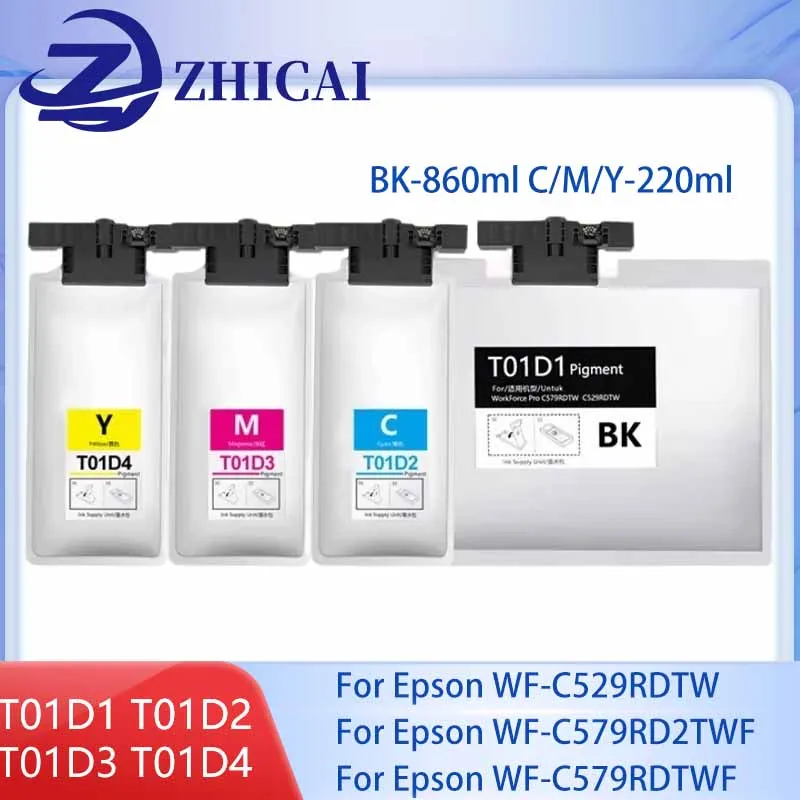 T01D T01D1 T01D2 Pigment Ink For Epson WorkForce Pro WF-C529RDTW WF-C579RD2TWF WF-C579RDTWF Printer Use For Europe Full with
T01D T01D1 T01D2 Pigment Ink For Epson WorkForce Pro WF-C529RDTW WF-C579RD2TWF WF-C579RDTWF Printer Use For Europe Full with