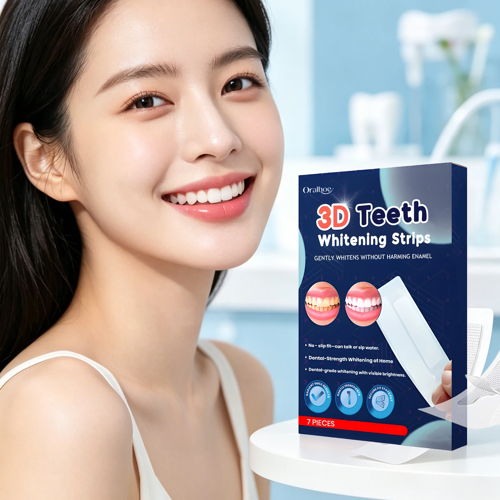 Teeth Whitening Strips Supports Surface Cleansing Yellow Teeth Stain Removal Enhance Tooth Brightening Fresh Breath Oral Care
Teeth Whitening Strips Supports Surface Cleansing Yellow Teeth Stain Removal Enhance Tooth Brightening Fresh Breath Oral Care