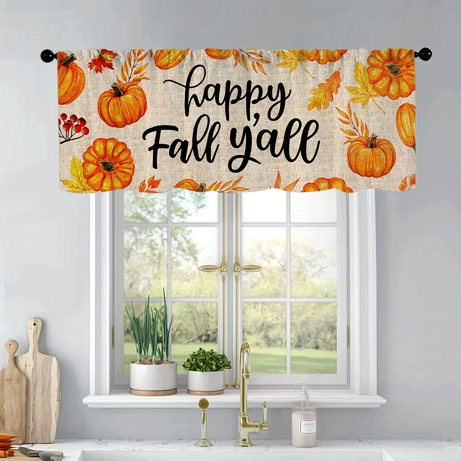 1 piece of autumn pumpkin maple leaf autumn Thanksgiving kitchen curtain curtain living room bedroom bathroom home decoration
1 piece of autumn pumpkin maple leaf autumn Thanksgiving kitchen curtain curtain living room bedroom bathroom home decoration