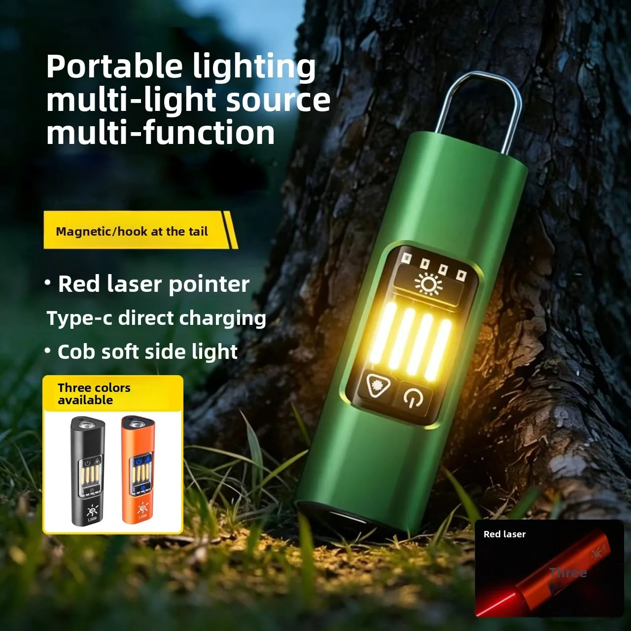 EDC Flashlight USB Charging Long Endurance Multi Light Camping Lamp Magnetic Laser Warning Portable Outdoor Emergency Work Light
EDC Flashlight USB Charging Long Endurance Multi Light Camping Lamp Magnetic Laser Warning Portable Outdoor Emergency Work Light