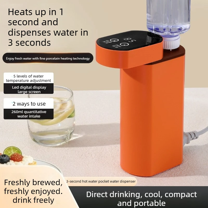Instant Hot Water Dispenser 5 Temp Settings Quantitative Water Output Portable Home Desktop Drinking Fountain
Instant Hot Water Dispenser 5 Temp Settings Quantitative Water Output Portable Home Desktop Drinking Fountain