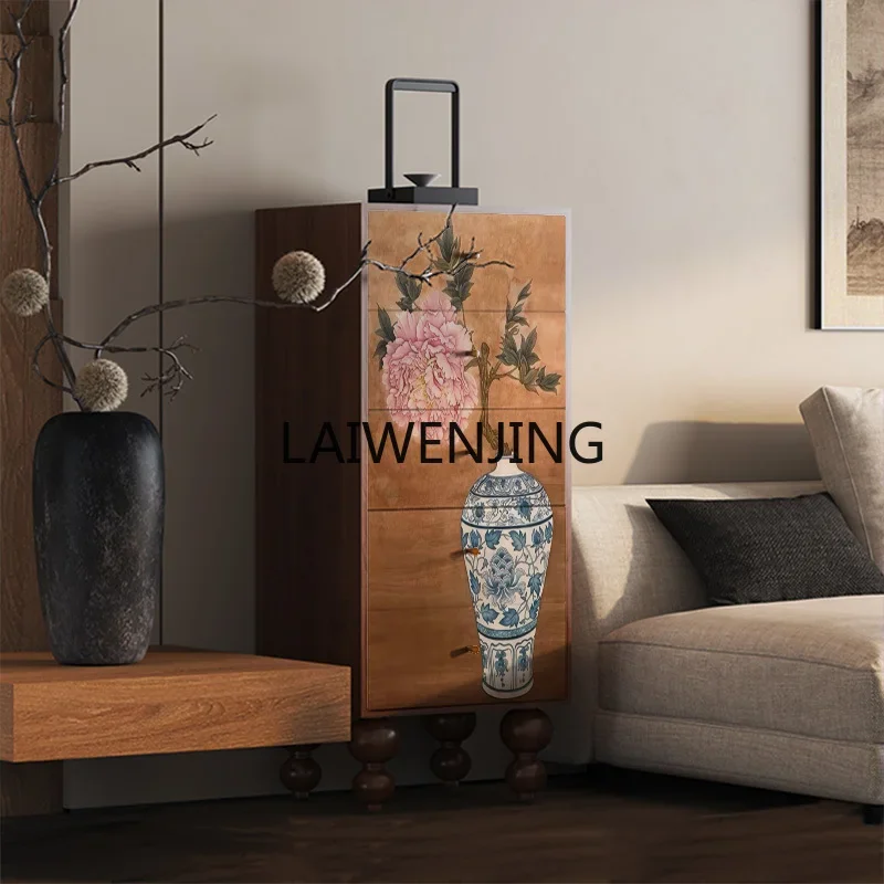 SGF solid wood chest of drawers against the wall, living room entrance decorative storage cabinet
SGF solid wood chest of drawers against the wall, living room entrance decorative storage cabinet