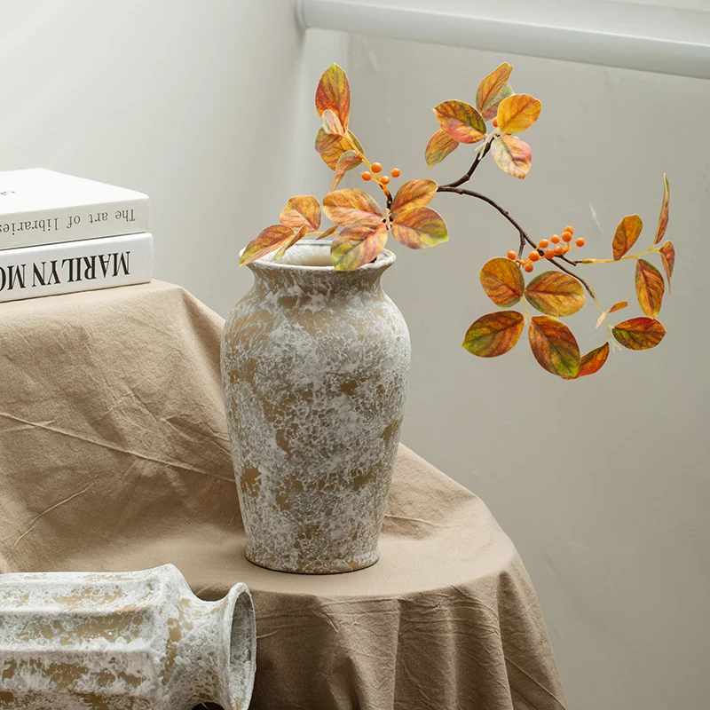 Retro Chinese Ceramics Flower Vase Decorative Pieces Luxury High-End Feeling Pottery Jar Premium Floral Art Decor Table
Retro Chinese Ceramics Flower Vase Decorative Pieces Luxury High-End Feeling Pottery Jar Premium Floral Art Decor Table