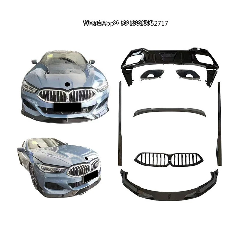 New Pp Plastic 8 Series Bumper Lip Body Kit for G14 G15 840I M850I with Clips Black Warrior JJ488
New Pp Plastic 8 Series Bumper Lip Body Kit for G14 G15 840I M850I with Clips Black Warrior JJ488