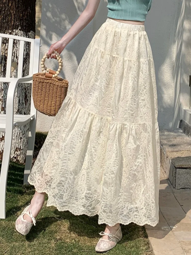 Retro Embroidered A-Line Skirt High Waist Flared Slimming Women's Spring Summer New Sle Commute Korean Sle Skirt
Retro Embroidered A-Line Skirt High Waist Flared Slimming Women's Spring Summer New Sle Commute Korean Sle Skirt