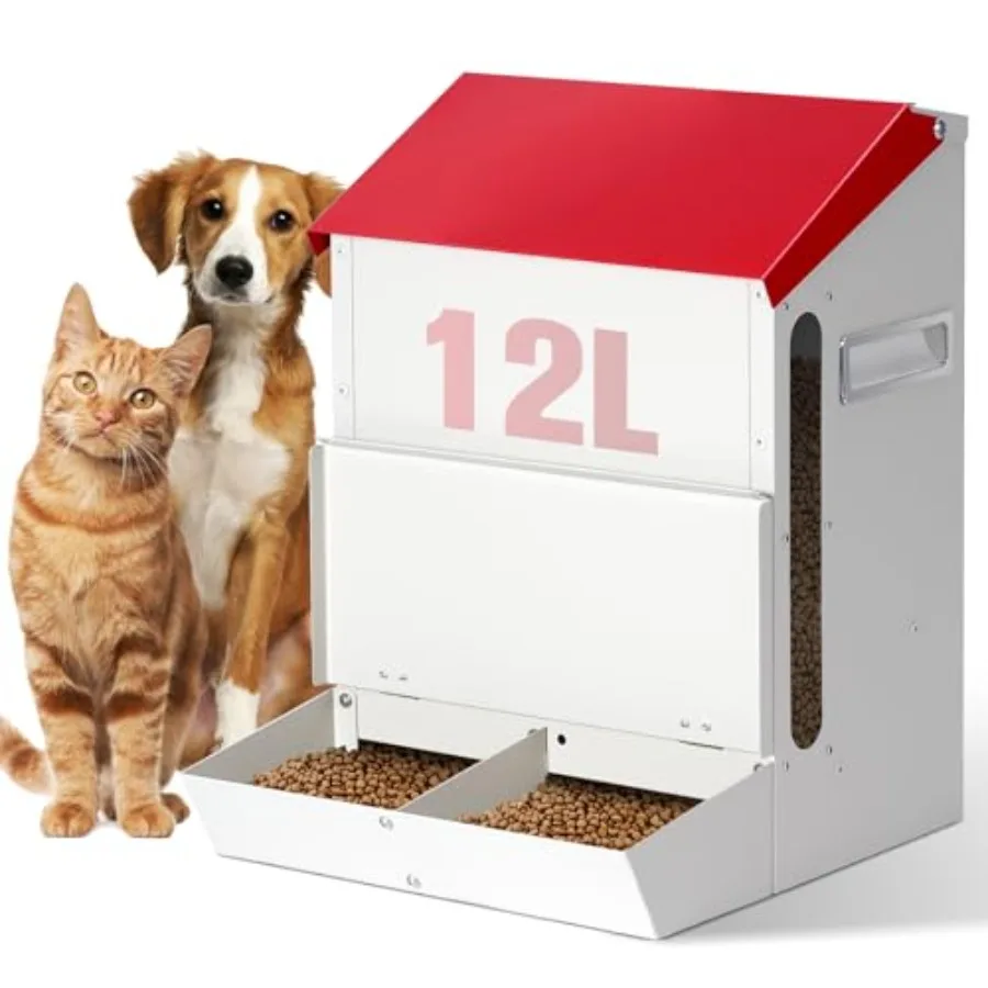 Automatic Cat Feeder 2 Cats, 50cups/12L Automatic Pet Feeders Large Capacity Outdoor Galvanized Steel Multiple Cats Feeder Grav
Automatic Cat Feeder 2 Cats, 50cups/12L Automatic Pet Feeders Large Capacity Outdoor Galvanized Steel Multiple Cats Feeder Grav