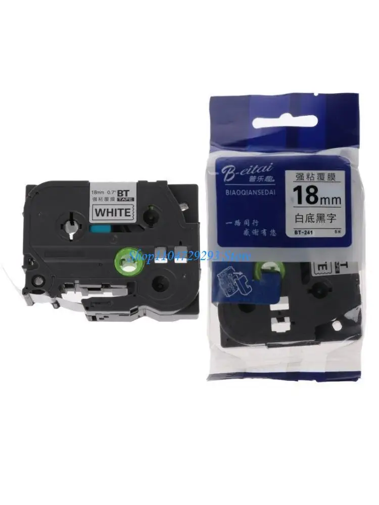 Black on White Paper Label Tape for Brother Tape tze-241 tz-241 18mm/0.7''
Black on White Paper Label Tape for Brother Tape tze-241 tz-241 18mm/0.7''