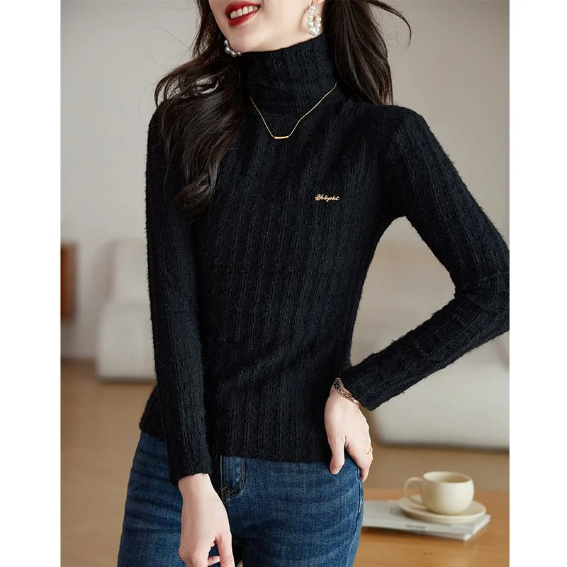 Осенне-зимняя водолазка, женский новый темпераментный внутренний слой, тонкий ворсовый воротник, универсальный свитер
Осенне-зимняя водолазка, женский новый темпераментный внутренний слой, тонкий ворсовый воротник, универсальный свитер