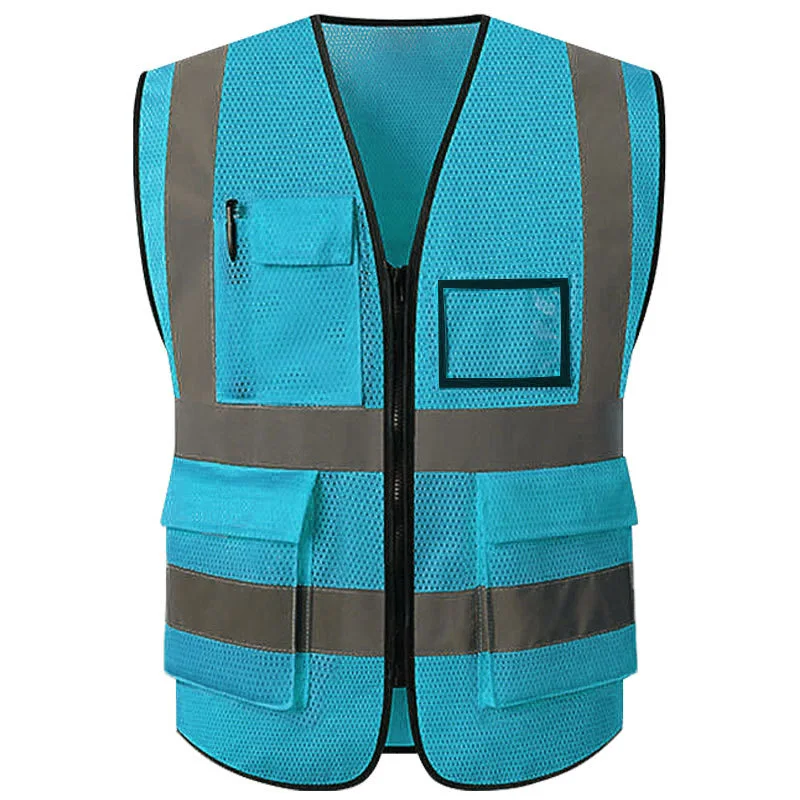 Hi Vis Reflective Vest Zipper Front Safety Vest With Many Pockets Construction Workwear Safety Reflective Mesh Vest
Hi Vis Reflective Vest Zipper Front Safety Vest With Many Pockets Construction Workwear Safety Reflective Mesh Vest