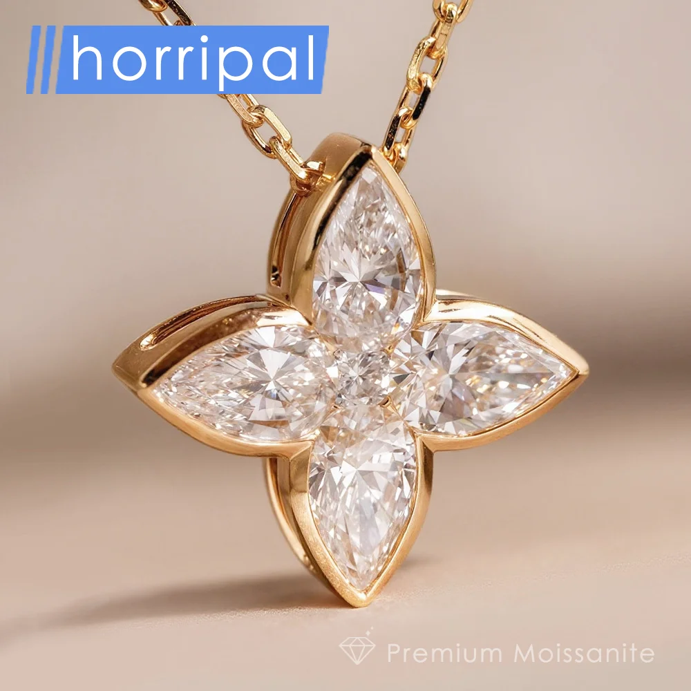 New Four-Leaf Clover Moissanite Pendant Necklaces for Women 925 Sterling Silver Fine Jewelry GRA Certified D Moissanite Necklace
New Four-Leaf Clover Moissanite Pendant Necklaces for Women 925 Sterling Silver Fine Jewelry GRA Certified D Moissanite Necklace
