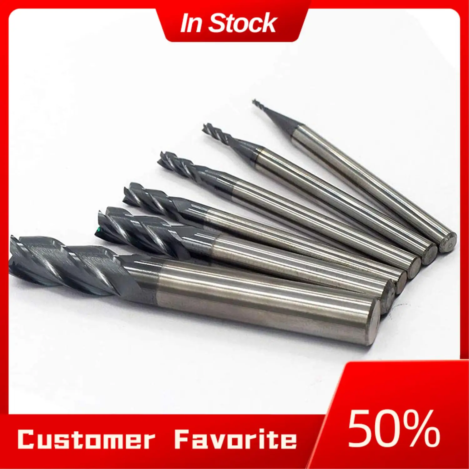 AT03 Top 11Pcs 4 Flute Carbide Endmills CNC Milling Cutter Milling Slotting Profiling Face Mill, 6 Pcs 45 Degree & 5Pcs 55 Degre
AT03 Top 11Pcs 4 Flute Carbide Endmills CNC Milling Cutter Milling Slotting Profiling Face Mill, 6 Pcs 45 Degree & 5Pcs 55 Degre