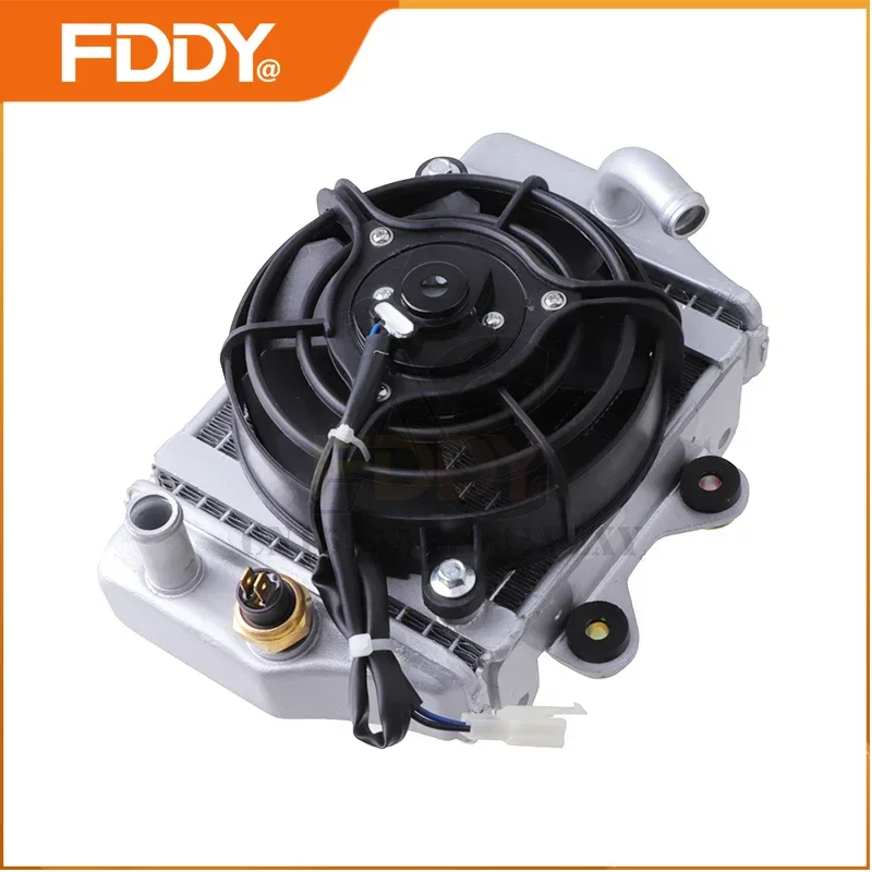 FDDY ATV Water Cooled Engine Cooler Radiator Cooling + Fan For 150cc 250cc PIT Quad Dune Buggy Motocross Accessories
FDDY ATV Water Cooled Engine Cooler Radiator Cooling + Fan For 150cc 250cc PIT Quad Dune Buggy Motocross Accessories