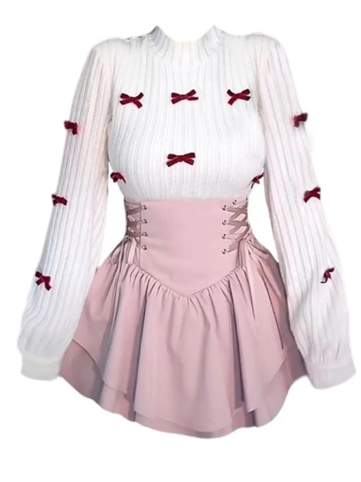 plus Size Knot Knitted Top And High Waist Pants Slimming Faion Set for Women Korean Sle Spring Autumn Wear
plus Size Knot Knitted Top And High Waist Pants Slimming Faion Set for Women Korean Sle Spring Autumn Wear