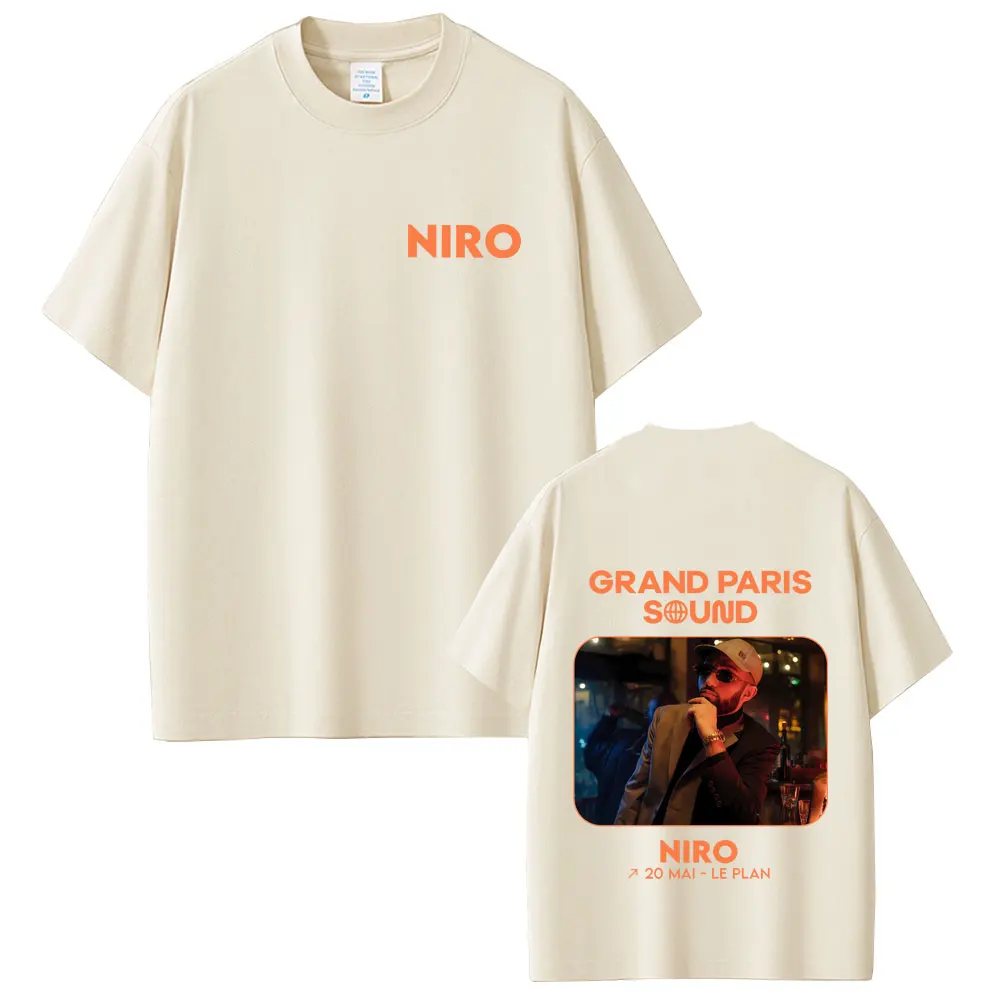 Rapper Niro Taulier Album Double Sided Graphic T-shirts Man Fashion Hip Hop Oversized Streetwear Men Women Vintage Casual Tshirt
Rapper Niro Taulier Album Double Sided Graphic T-shirts Man Fashion Hip Hop Oversized Streetwear Men Women Vintage Casual Tshirt